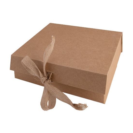 EgotierPro 50689 - Geschenkbox aus Karton mit dekorativem Verschluss STEPO