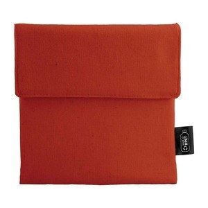 EgotierPro 52028 - RPET Sandwich-Etui mit Klettverschluss und PEVA-Innenlaminierung CLUB Rot