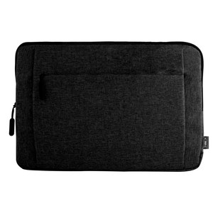 EgotierPro 52074 - RPET Polyester Laptop-Tasche, gepolstert, bis 15.6" ILLUST Schwarz
