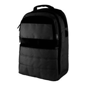 EgotierPro 52081 - RPET Rucksack mit Laptopfach, USB-Port & Trolleyhalterung WAY