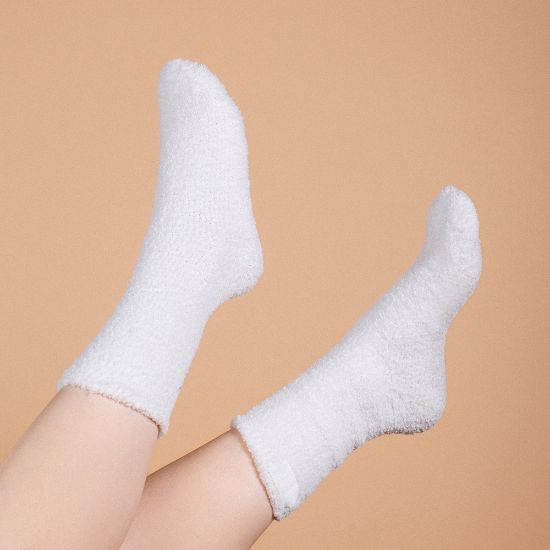 EgotierPro 53512 - Weiche Socken aus flauschigem Stoff, anpassbar SOKKER