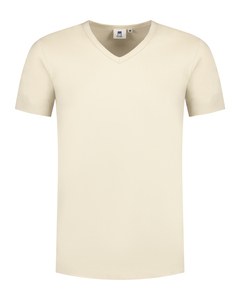 Lemon & Soda LEM1264 - T-Shirt V-Ausschnitt Baumwolle/Elastik für Ihn Sand