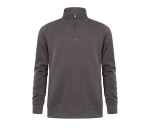 PROMODORO PM5052 - Sweatshirt mit 1/4 Zip Holzkohle