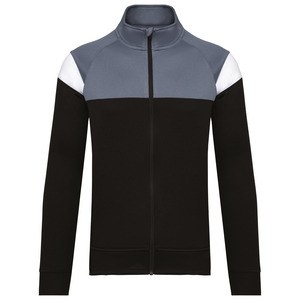 PROACT PA390 - Unisex-Trainingsjacke mit Reißverschluss Black / Sporty Grey