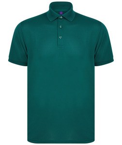 Henbury H465 - Polohemd für Herren aus recyceltem Polyester Bottle Green