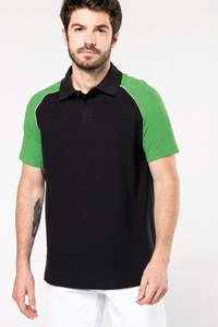 Kariban K226 - Zweifarbiges Baseball Poloshirt