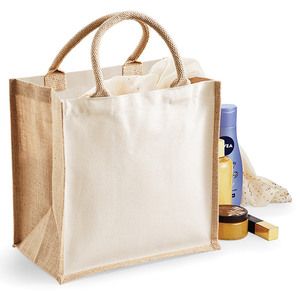 Westford Mill WM421 - Jute-Tasche aus Baumwolle