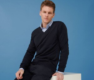 Henbury HY720 - Herren-Pullover mit V-Ausschnitt