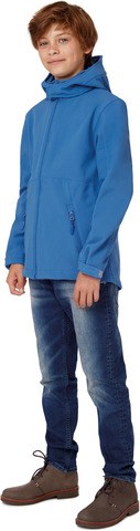 B&C CGJK969 - Kinder Softshell-Kapuzenjacke