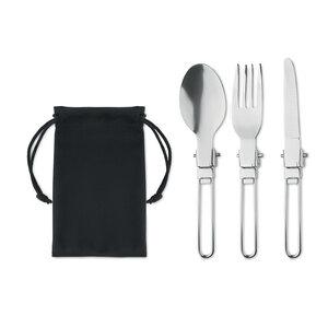 GiftRetail MO6359 - STAPI SET 3teiliges Camping-Besteck