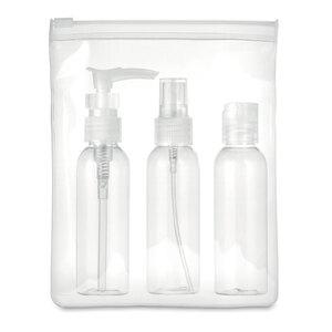 GiftRetail MO9886 - TRAVEL 3 Transparentes Reise-Set