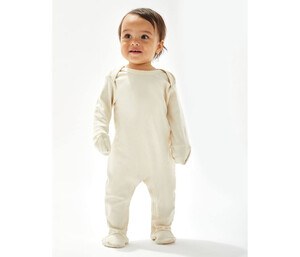 BABYBUGZ BZ035 - BABY ENVELOPE SLEEPSUIT WITH SCRATCH MITTS