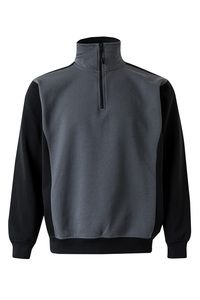 VELILLA 105703 - Zwei-Ton-Quarterzip-Sweatshirt