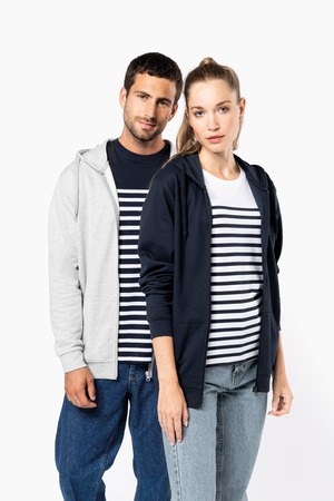 Kariban K4042 - Recyceltes Unisex-Sweatshirt mit Reißverschluss und Kapuze